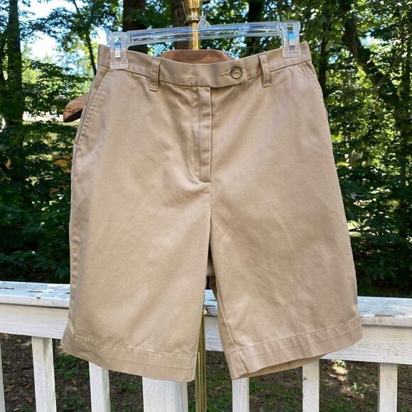 Lands’ End High Waist Khaki Chino Shorts - Picture 5 of 5